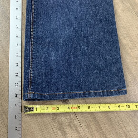 LEI Ashley Low Rise Slim Boot Womens Plus Jeans Size W40 x L30 Dark Wash Blue - Picture 5 of 8